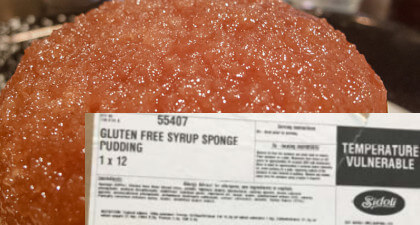 Allergen Recall Sidoli Gluten Free Sponge Pudding